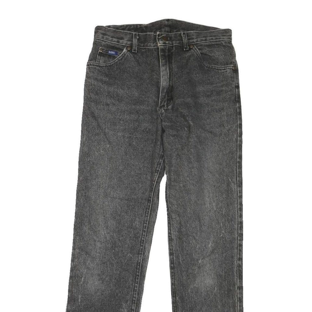 LEE Womens Regular Fit Straight Leg Denim Dark Wash Jeans W30 L31 Classic Style