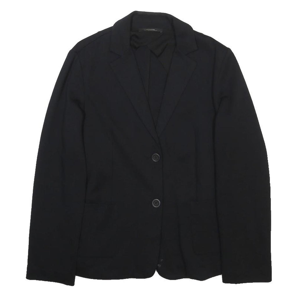 WEEKEND MAX MARA Womens Black Jacket M Woven Button Closure Classic Casual