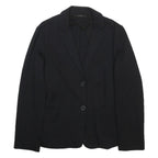WEEKEND MAX MARA Womens Black Jacket M Woven Button Closure Classic Casual