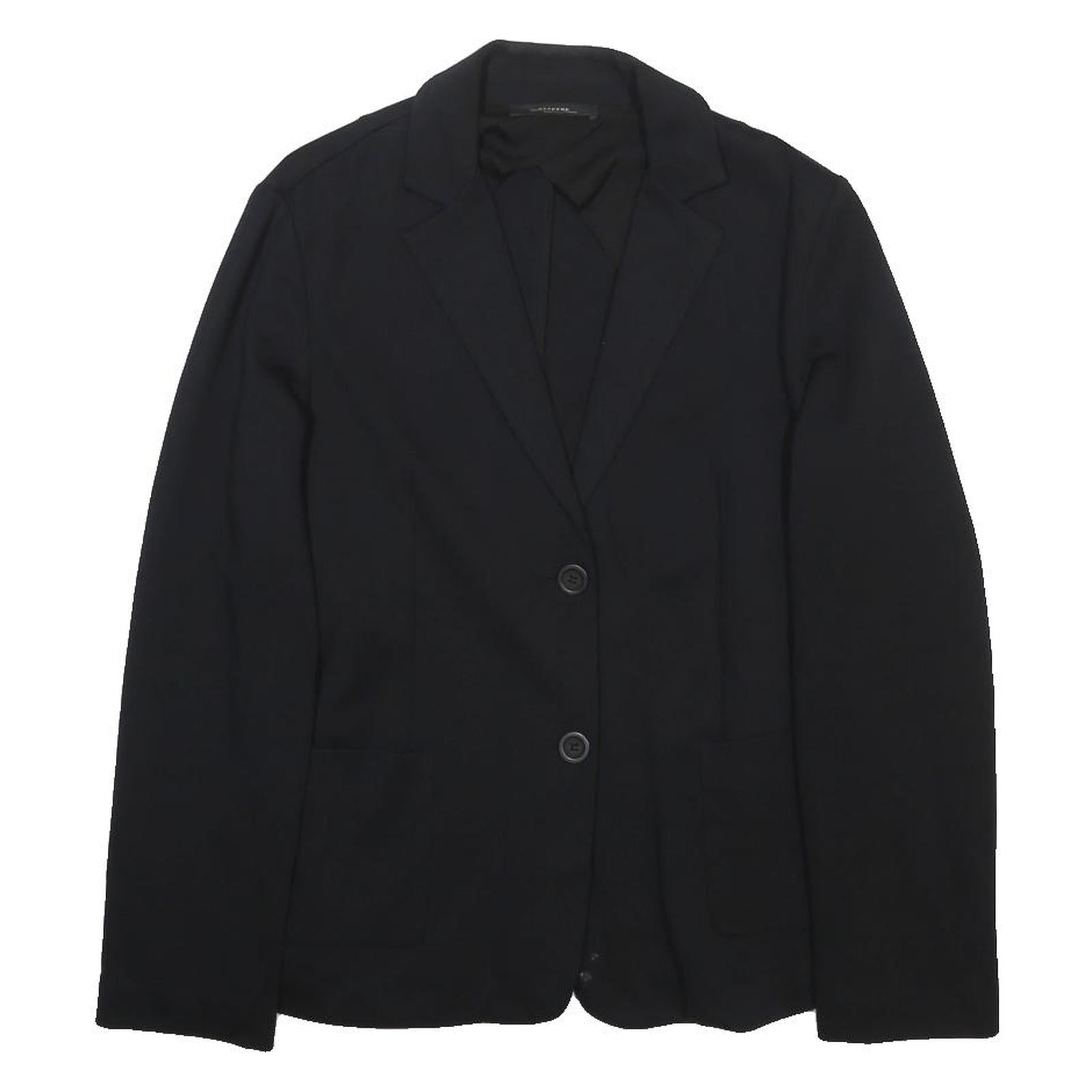 WEEKEND MAX MARA Womens Black Jacket M Woven Button Closure Classic Casual