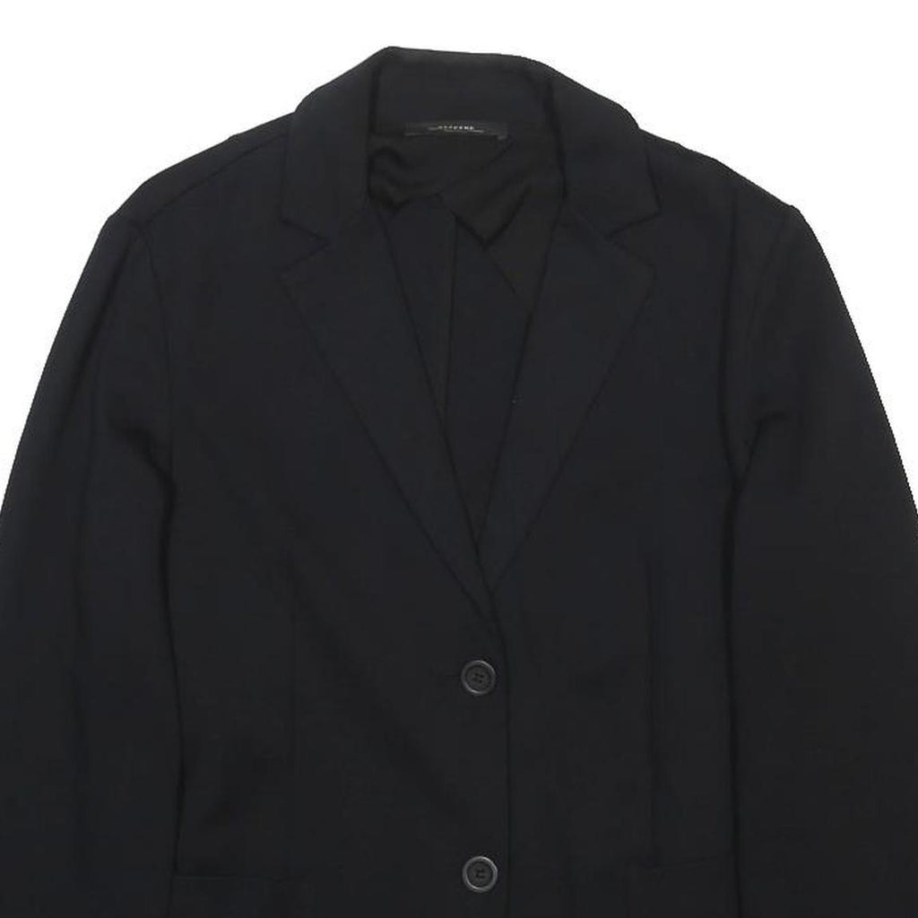 WEEKEND MAX MARA Womens Black Jacket M Woven Button Closure Classic Casual