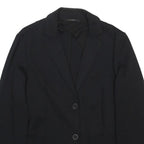 WEEKEND MAX MARA Womens Black Jacket M Woven Button Closure Classic Casual