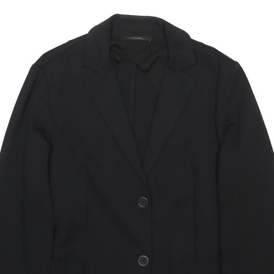 WEEKEND MAX MARA Womens Black Jacket M Woven Button Closure Classic Casual