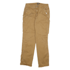 DICKIES Mens Cotton Blend Slim Tapered Beige Workwear Trousers W28 L31