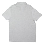 RIVER ISLAND Mens Grey Short Sleeve Polo Shirt XL Plain Cotton Blend Casual