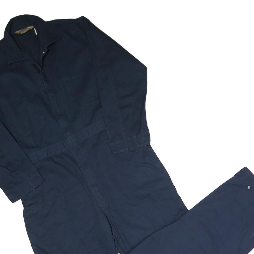 C.E. SCHMIDT WORKWEAR Mens Navy Blue Cotton Blend Dungarees L W40 L30 Workwear