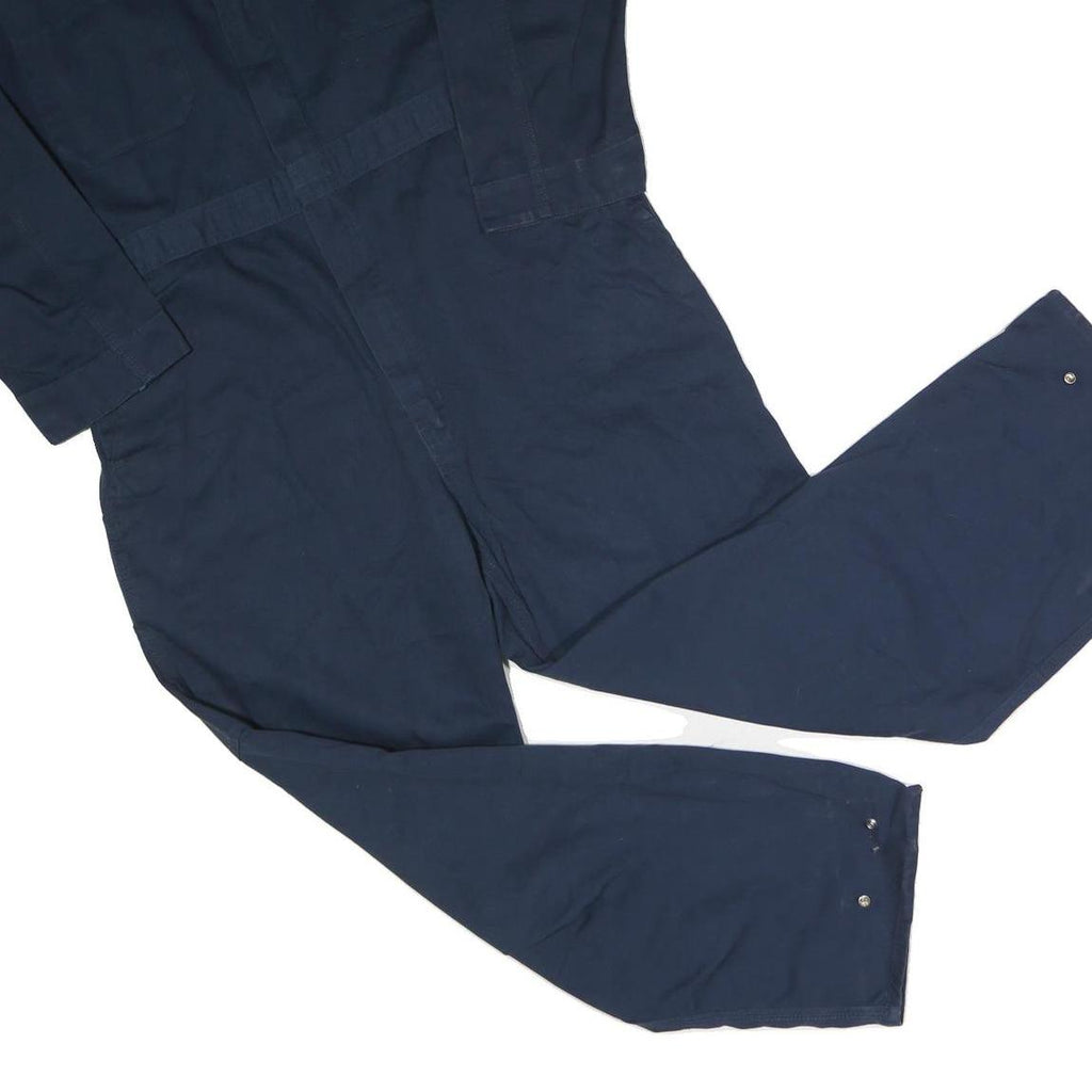 C.E. SCHMIDT WORKWEAR Mens Navy Blue Cotton Blend Dungarees L W40 L30 Workwear