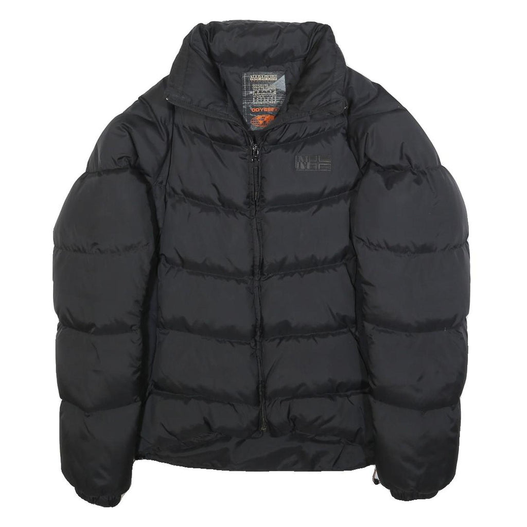 NAPAPIJRI Mens Black S Puffer Jacket Polyamide Zip Borealis Winter Outerwear