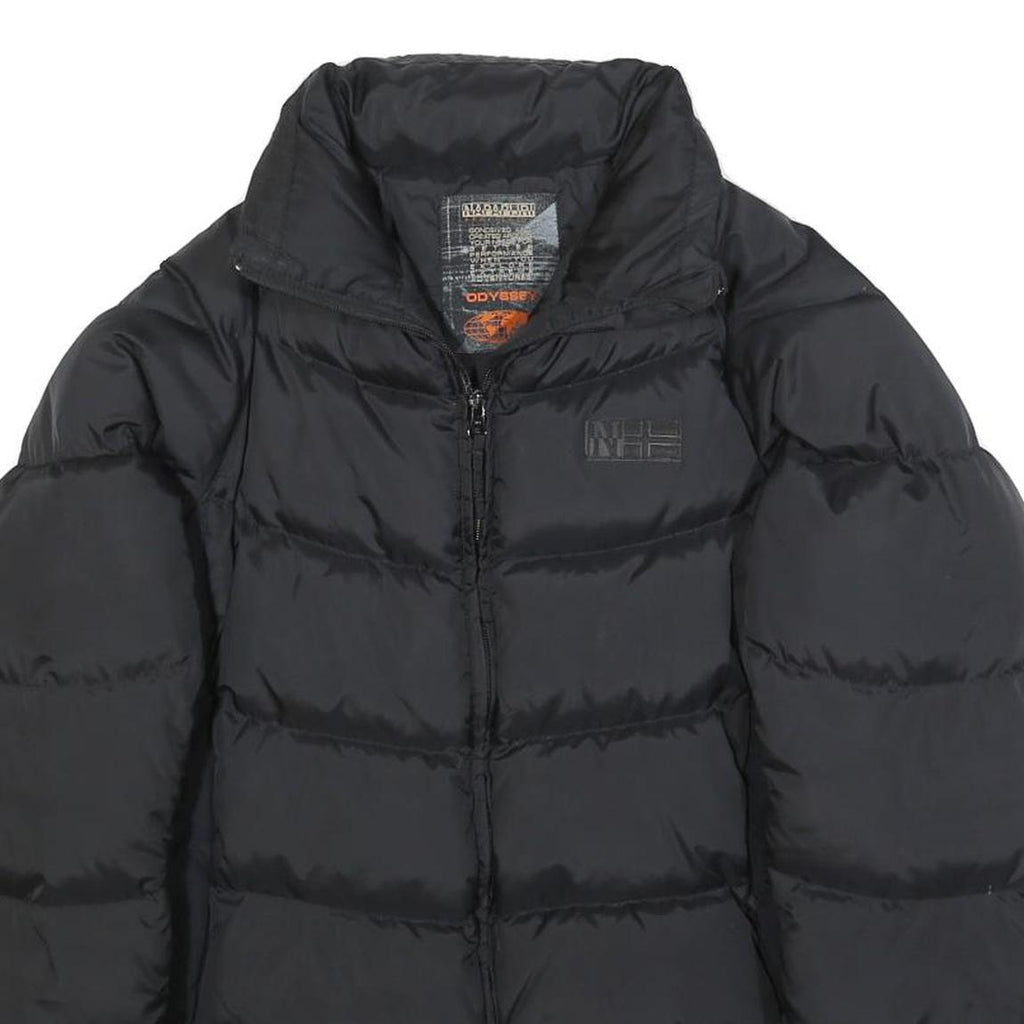 NAPAPIJRI Mens Black S Puffer Jacket Polyamide Zip Borealis Winter Outerwear