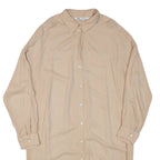 ZARA Womens Shirt Dress Beige Long Sleeve Short S