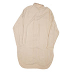 ZARA Womens Shirt Dress Beige Long Sleeve Short S