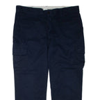 DICKIES Cargo Mens Trousers Blue Regular Straight W40 L30