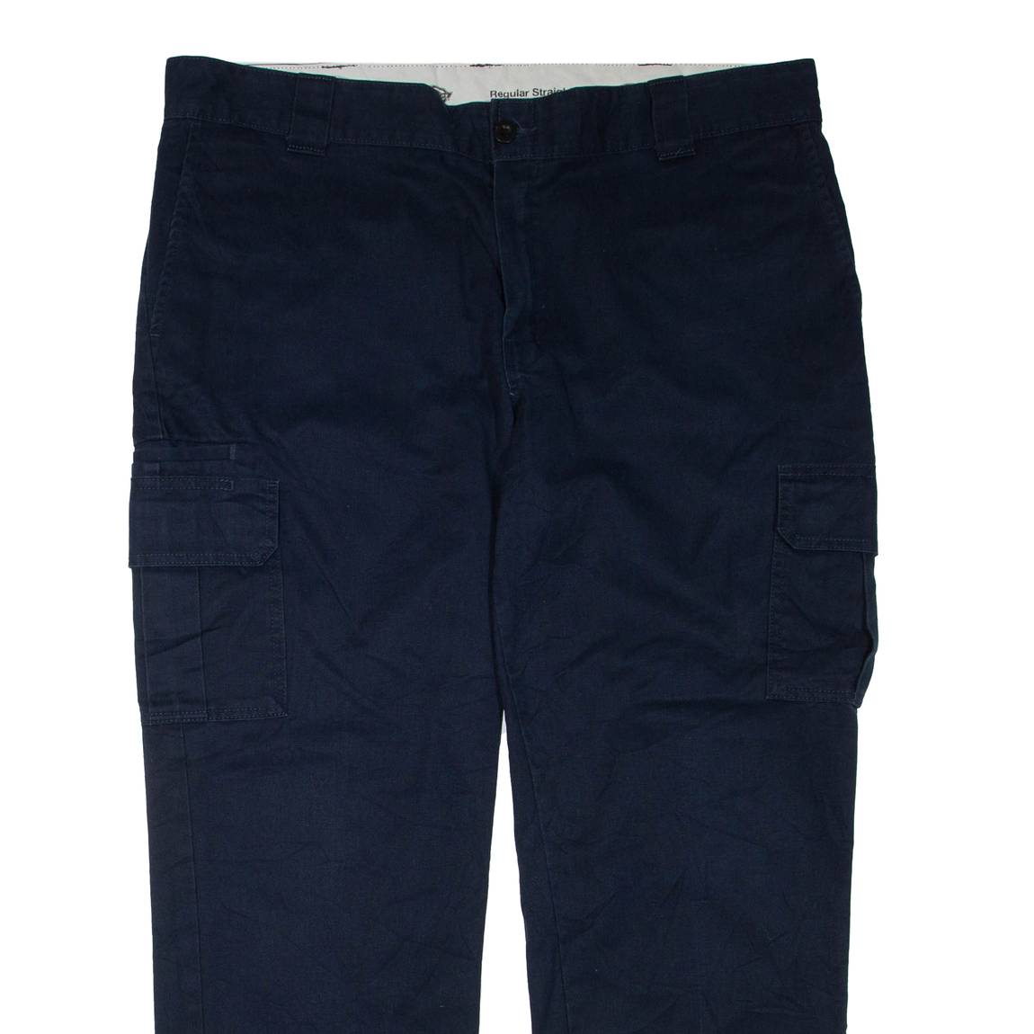 DICKIES Cargo Mens Trousers Blue Regular Straight W40 L30