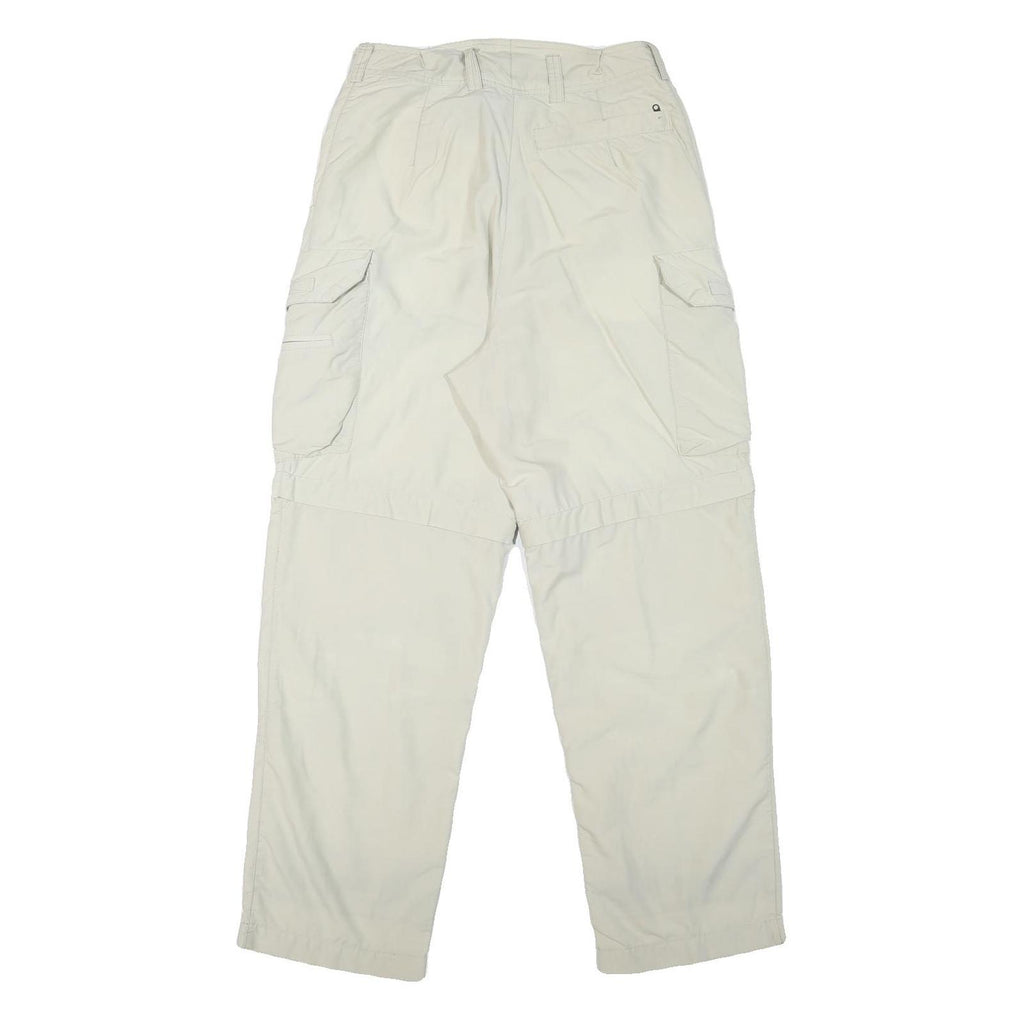 SCHOFFEL Womens Polyester Blend Cream Relaxed Cargo Trousers W28 L28 Outdoor