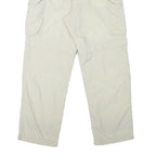 SCHOFFEL Womens Polyester Blend Cream Relaxed Cargo Trousers W28 L28 Outdoor