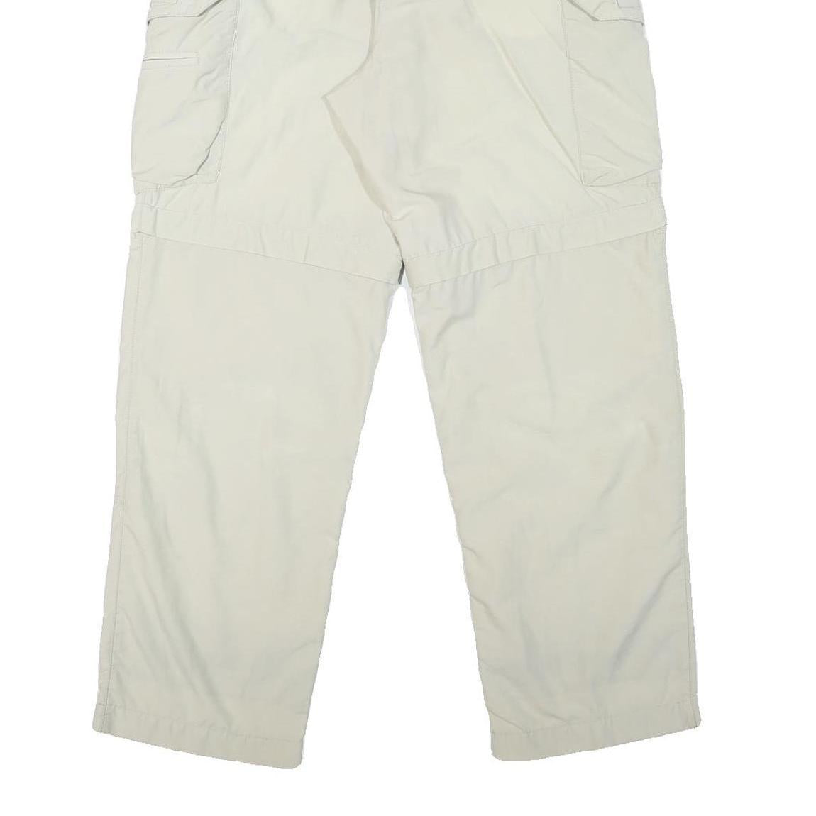 SCHOFFEL Womens Polyester Blend Cream Relaxed Cargo Trousers W28 L28 Outdoor