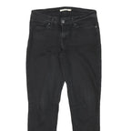 LEVI'S 711 Womens Jeans Black Slim Skinny Denim Medium W28 L28 Stretch