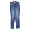 LEVI'S 711 Womens Slim Blue Denim Light W25 L27 Stretch Zip Skinny Jeans