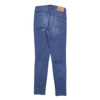 LEVI'S 711 Womens Slim Blue Denim Light W25 L27 Stretch Zip Skinny Jeans