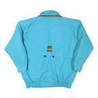 CHANGING Womens Blue Cotton Blend Zip Jacket M Embroidered Pattern Casual