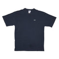 REEBOK Mens Navy Blue Logo Graphic T-Shirt L Short Sleeve Crew Neck Cotton