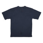 REEBOK Mens Navy Blue Logo Graphic T-Shirt L Short Sleeve Crew Neck Cotton