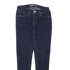 LEVI'S Womens Jeans Blue Slim Skinny Denim W24 L25 Classic Cotton Blend Zip