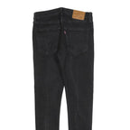 LEVI'S Big E Mens Jeans Black Slim Skinny Denim W32 L32 Classic Zip Closure
