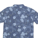 LEVI'S Mens Blue Floral Print Cotton Blend Shirt L Casual Summer Button
