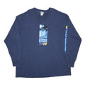 CHASE AUTHENTICS Mens Blue Jeff Gordon 24 Graphic T-Shirt 2XL Long Sleeve Crew
