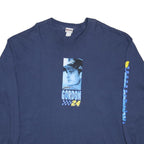CHASE AUTHENTICS Mens Blue Jeff Gordon 24 Graphic T-Shirt 2XL Long Sleeve Crew