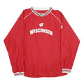 REEBOK Mens Red Wisconsin Crew Neck XL Lightweight Sports Sweatshirt