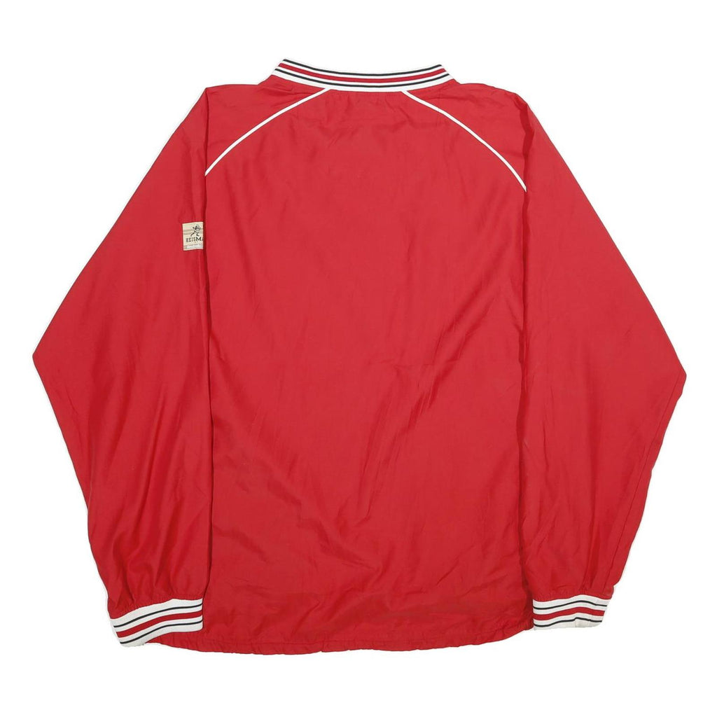 REEBOK Mens Red Wisconsin Crew Neck XL Lightweight Sports Sweatshirt