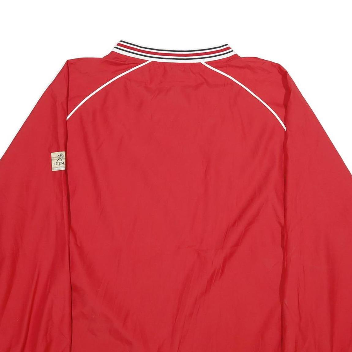 REEBOK Mens Red Wisconsin Crew Neck XL Lightweight Sports Sweatshirt