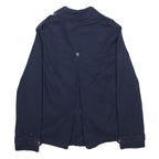 TOMMY HILFIGER Girls Navy Blue Double Breasted Cotton Blend Jacket L Button