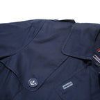 TOMMY HILFIGER Girls Navy Blue Double Breasted Cotton Blend Jacket L Button
