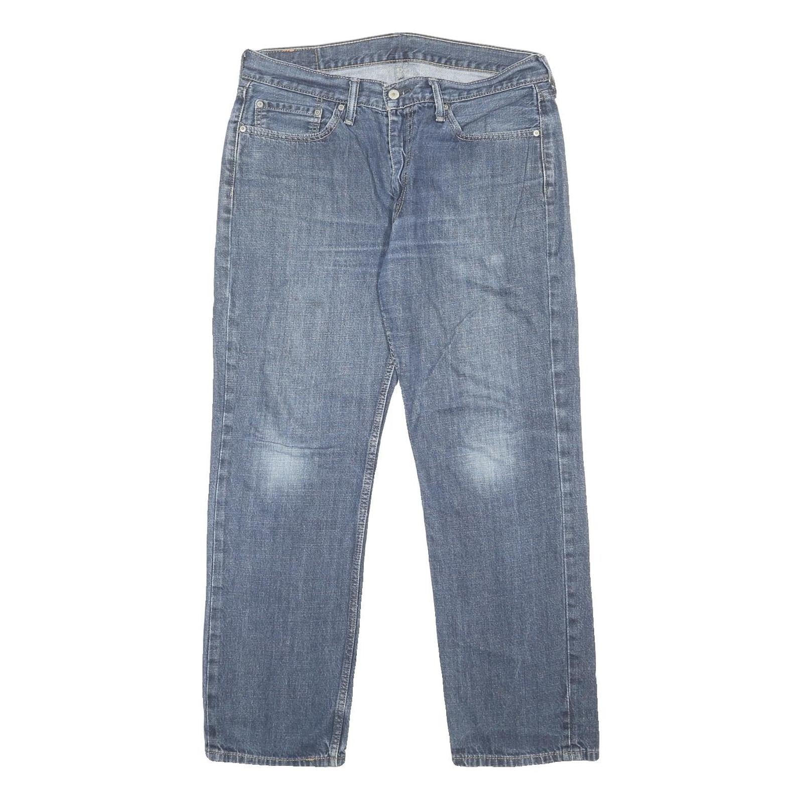 LEVI'S 514 Slim Mens Jeans Blue Slim Straight Denim Medium W36 L32 Classic Fit