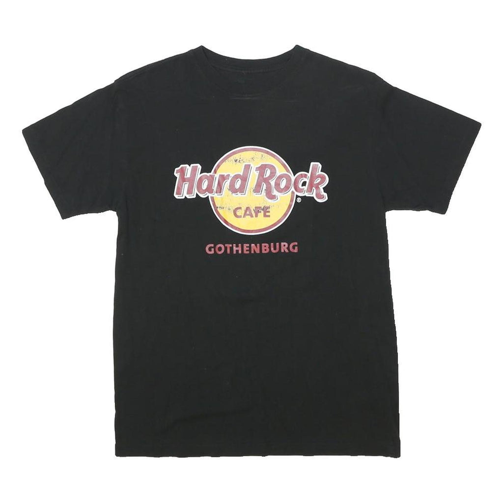 HARD ROCK CAFE Mens Black Gothenburg Graphic T-Shirt XS Short Sleeve Crew Neck