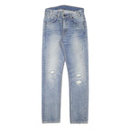 LEVI'S 505 Womens Jeans Blue Slim Straight Denim Medium W25 L27 Stylish