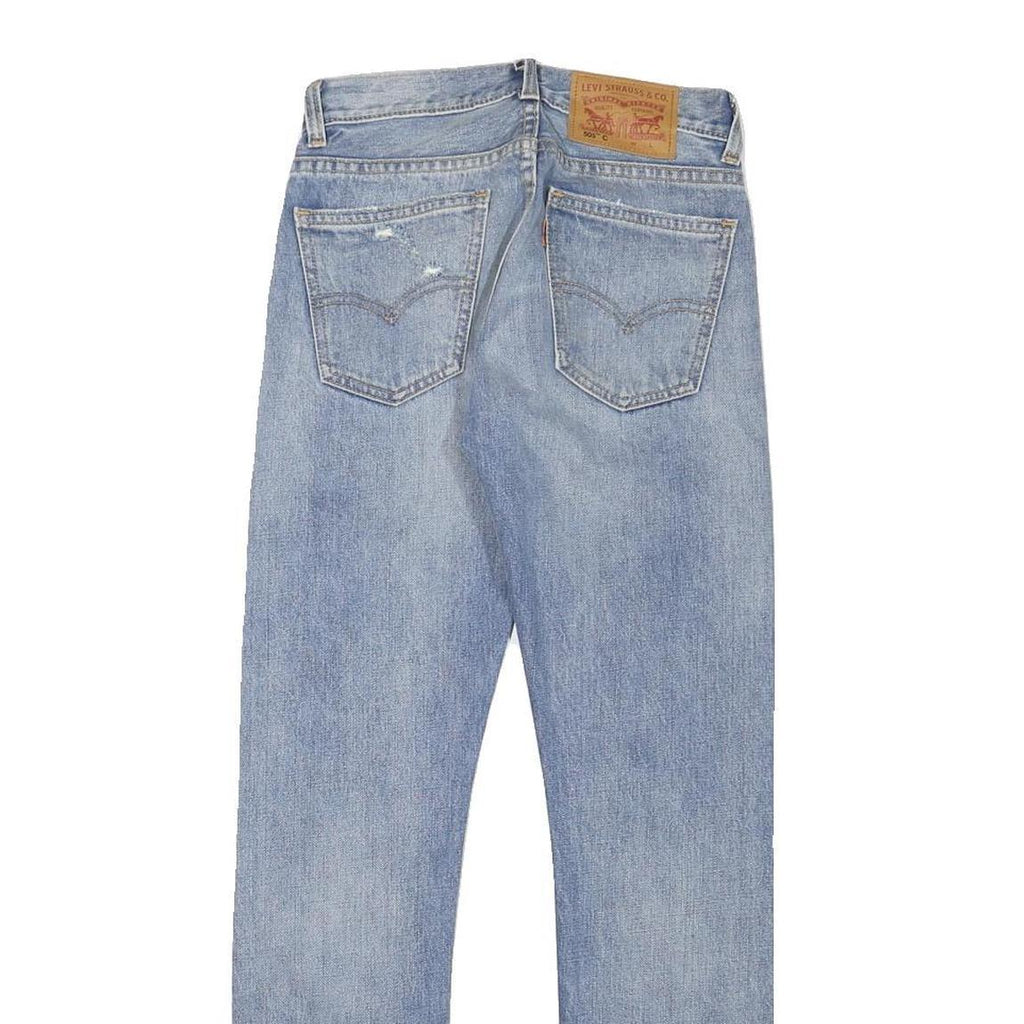 LEVI'S 505 Womens Jeans Blue Slim Straight Denim Medium W25 L27 Stylish