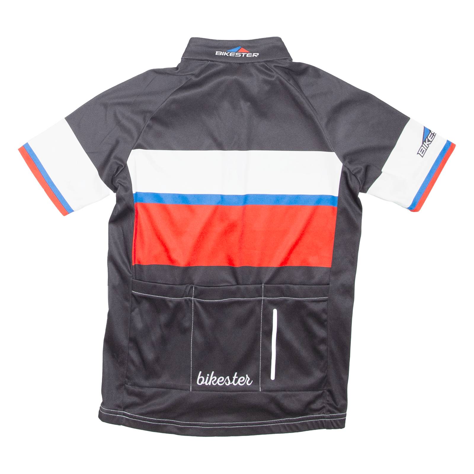 BIKESTER Cycling Boys Vest Black 1/4 Zip 8-9Y