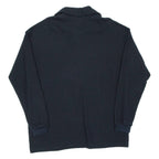 MASER Womens Jumper Black 1/4 Zip Tight Knit UK 18