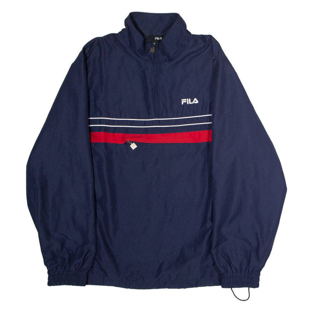 FILA Mens Pullover Jacket Blue Striped M