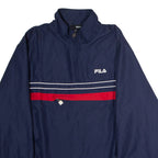 FILA Mens Pullover Jacket Blue Striped M