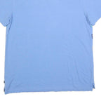 NAUTICA Mens Blue & White Striped Short Sleeve Polo Shirt XL Cotton Blend Casual