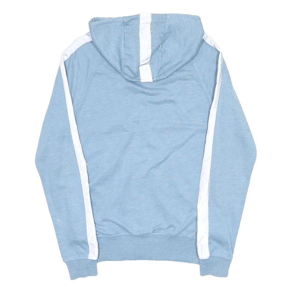 THE NORTH FACE Mens Blue & White Hoodie Full Zip M Zip Pocket Casual Cotton