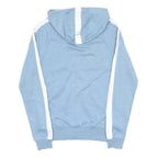 THE NORTH FACE Mens Blue & White Hoodie Full Zip M Zip Pocket Casual Cotton