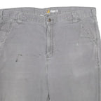 CARHARTT Mens Grey Casual Cotton Blend Relaxed Fit XL W40 Workwear Shorts