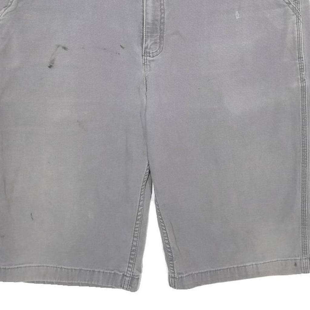 CARHARTT Mens Grey Casual Cotton Blend Relaxed Fit XL W40 Workwear Shorts