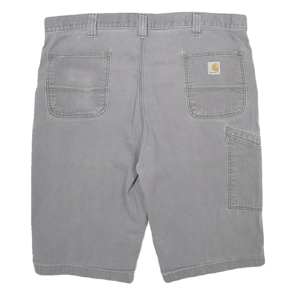 CARHARTT Mens Grey Casual Cotton Blend Relaxed Fit XL W40 Workwear Shorts